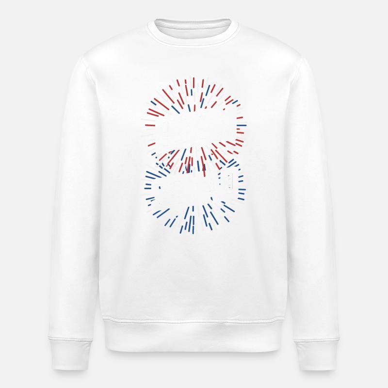 Pyrotechnics Fireworks Pyrotechnics - Stanley/Stella ROLLER Unisex Organic Sweatshirt - white