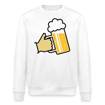 XBayerischer Gruß (L3) - Stanley/Stella Unisex Bio-Sweatshirt ROLLER - Weiß - Vorne - Nik (191cm)