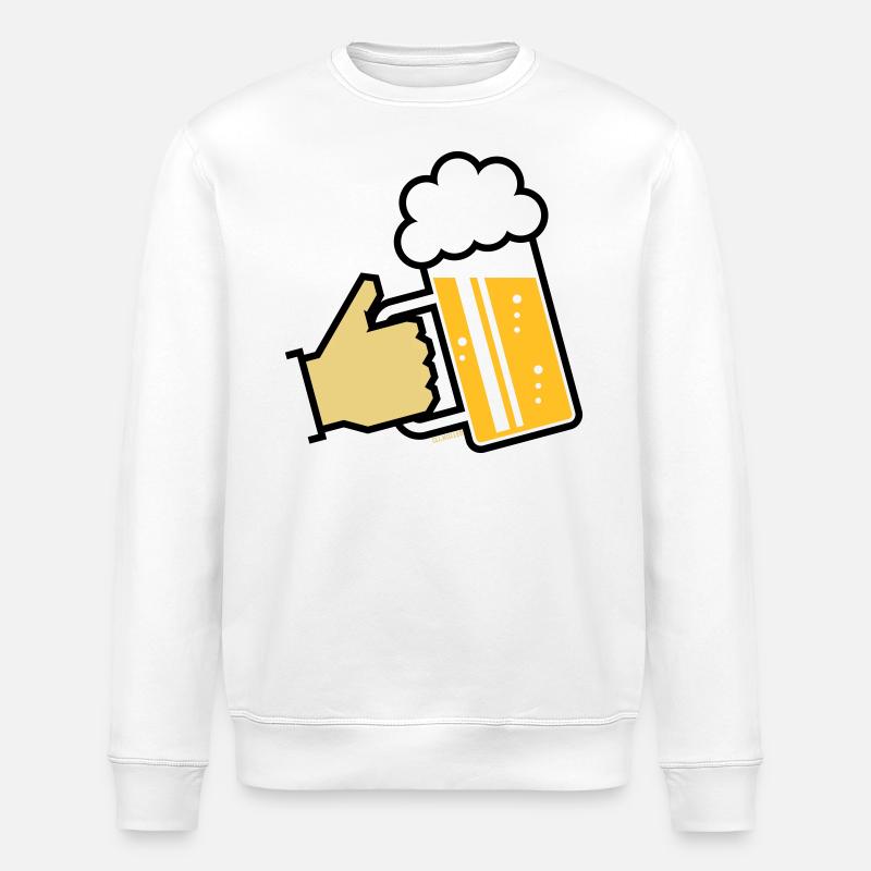 XBayerischer Gruß (L3) - Stanley/Stella Unisex Bio-Sweatshirt ROLLER - Weiß