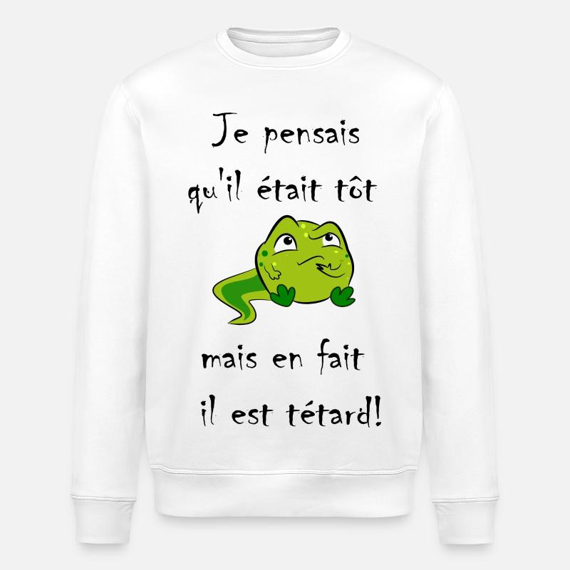 Kaulquappe - Stanley/Stella Unisex Bio-Sweatshirt ROLLER - Weiß