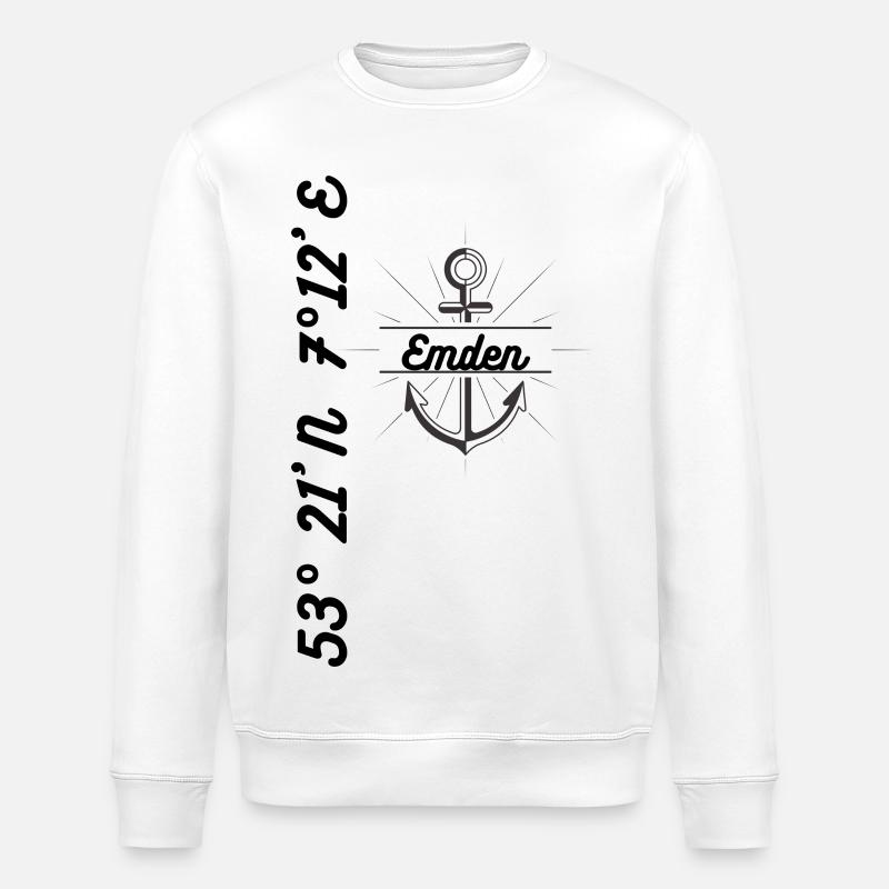 Emden coordonne le mode maritime - Sweat bio ROLLER Stanley/Stella Unisexe - blanc