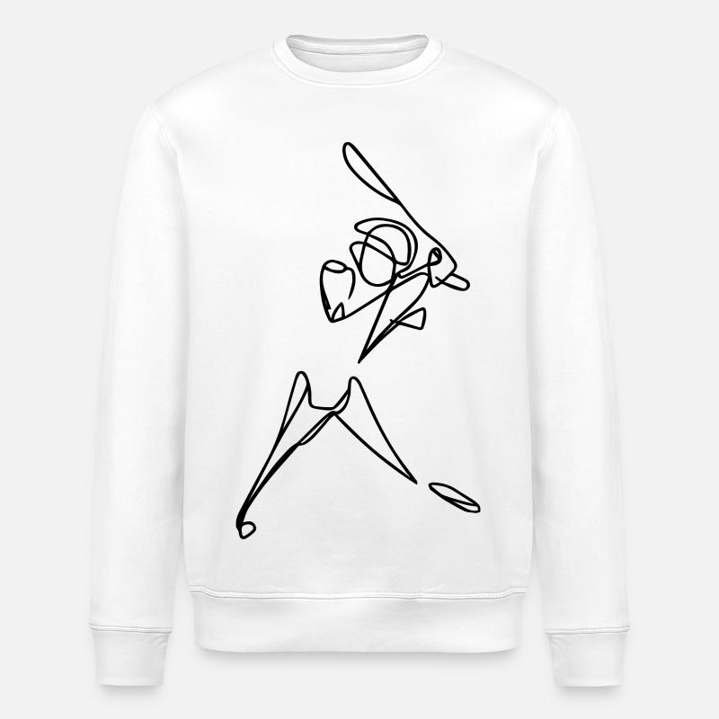 Kricketspieler - Stanley/Stella Unisex Bio-Sweatshirt ROLLER - Weiß