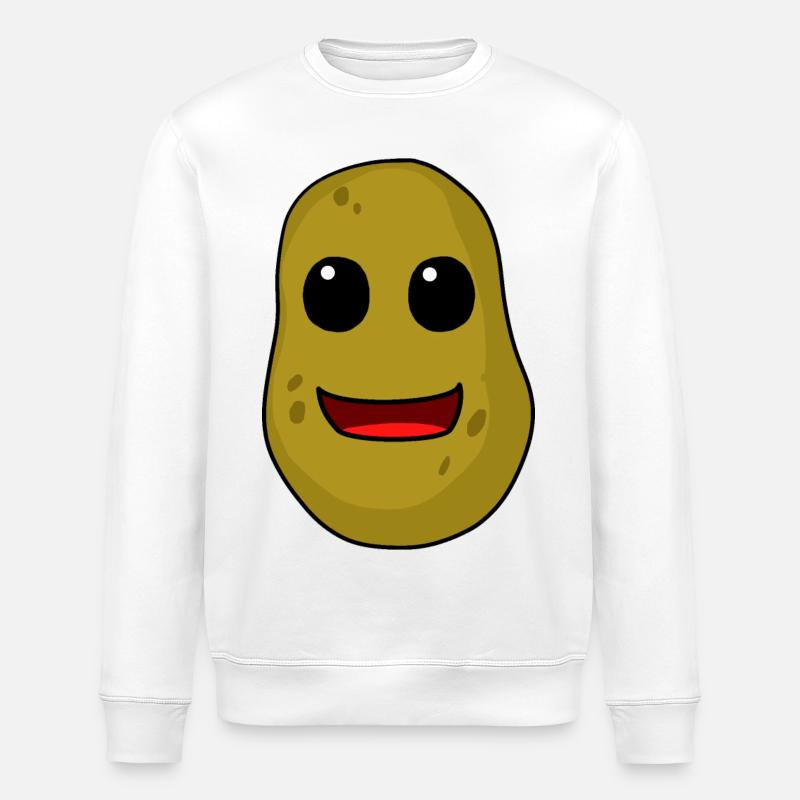 Potatoes Vegetables Cooking Cooking Kitchen - Stanley/Stella ROLLER Unisex Organic Sweatshirt - white