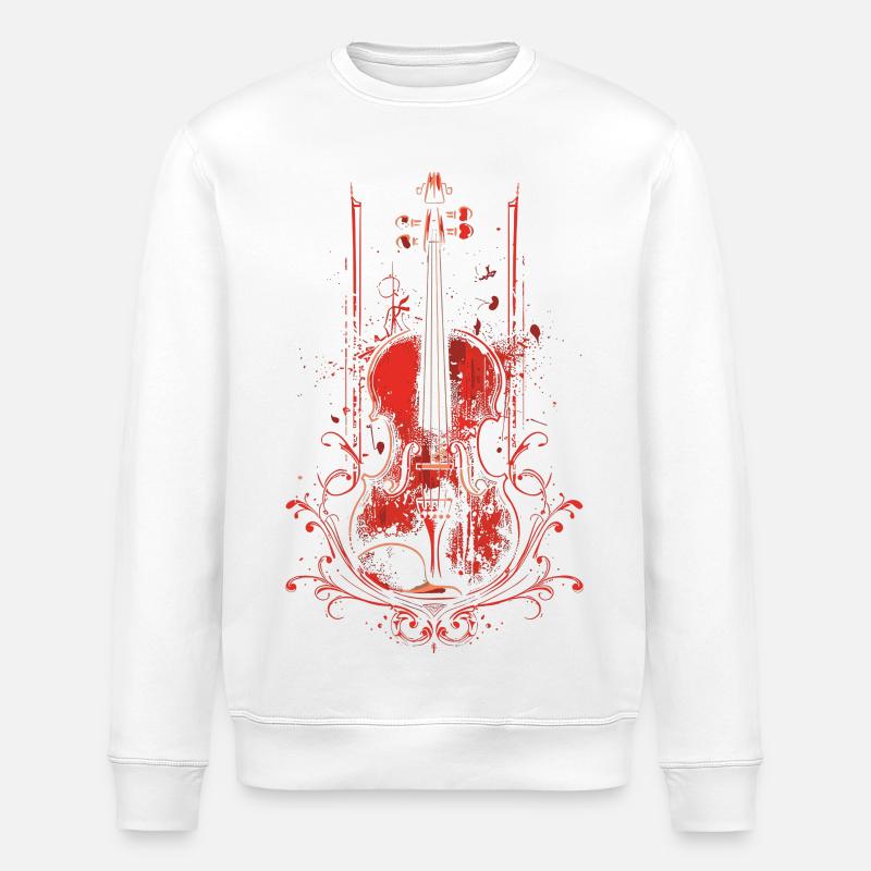 Violon - Sweat bio ROLLER Stanley/Stella Unisexe - blanc
