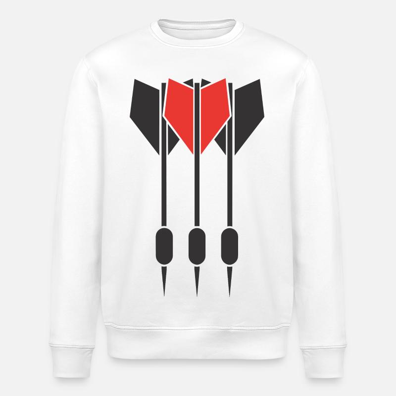 Dartpfeile - Stanley/Stella Unisex Bio-Sweatshirt ROLLER - Weiß