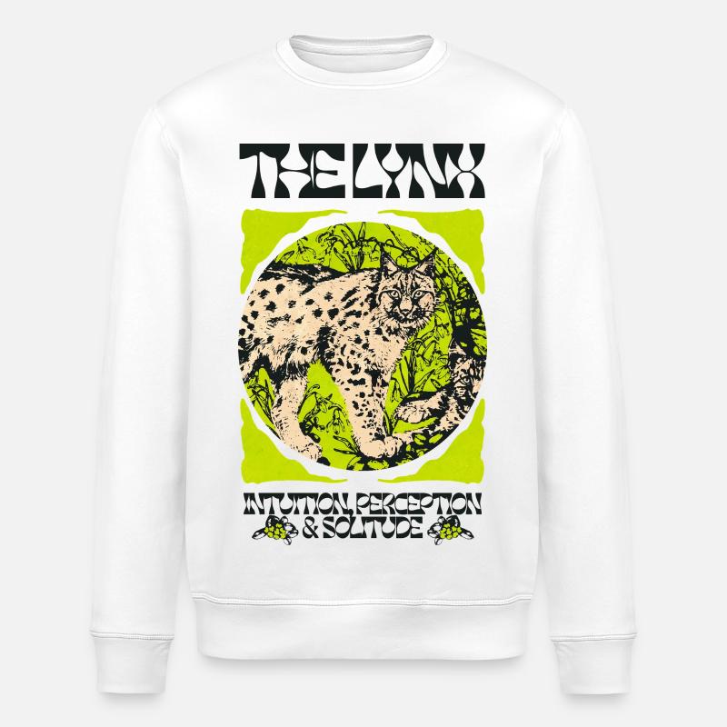 DER LUCHS - Stanley/Stella Unisex Bio-Sweatshirt ROLLER - Weiß