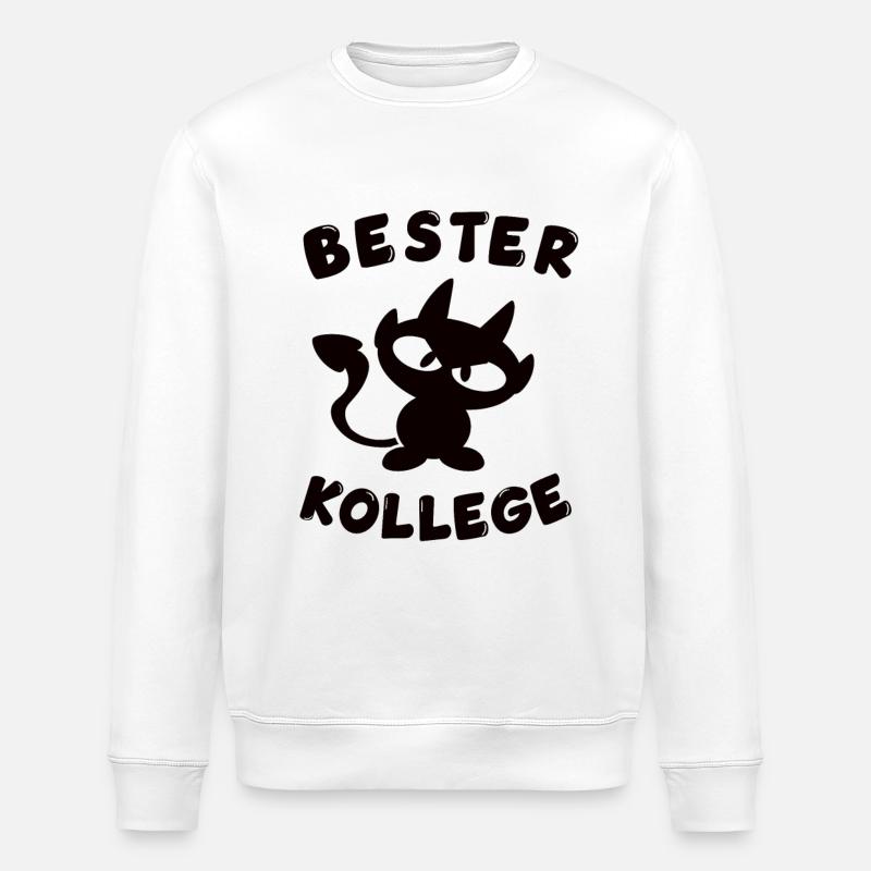 cool best colleague design - Stanley/Stella ROLLER Unisex Organic Sweatshirt - white