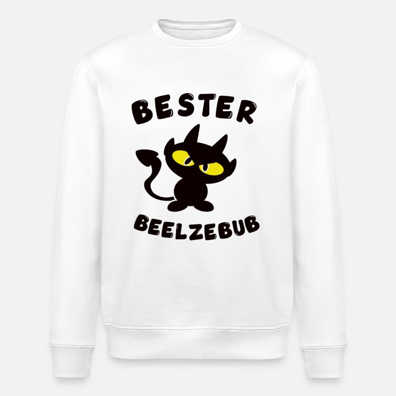 cool best Beelzebub design - Stanley/Stella ROLLER Unisex Organic Sweatshirt - white