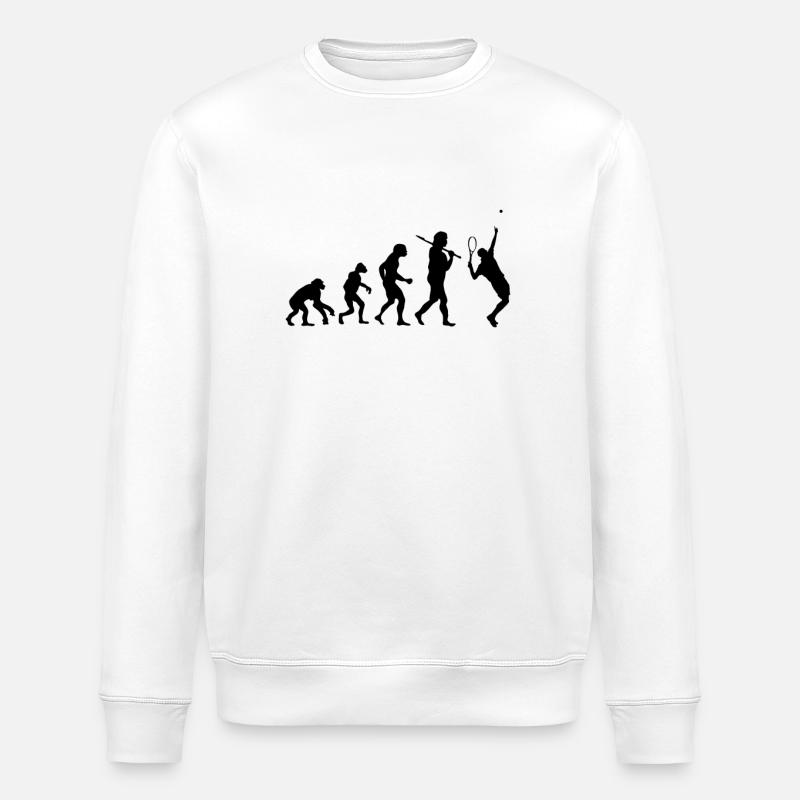 Evolution Tennis - Stanley/Stella Unisex Bio-Sweatshirt ROLLER - Weiß