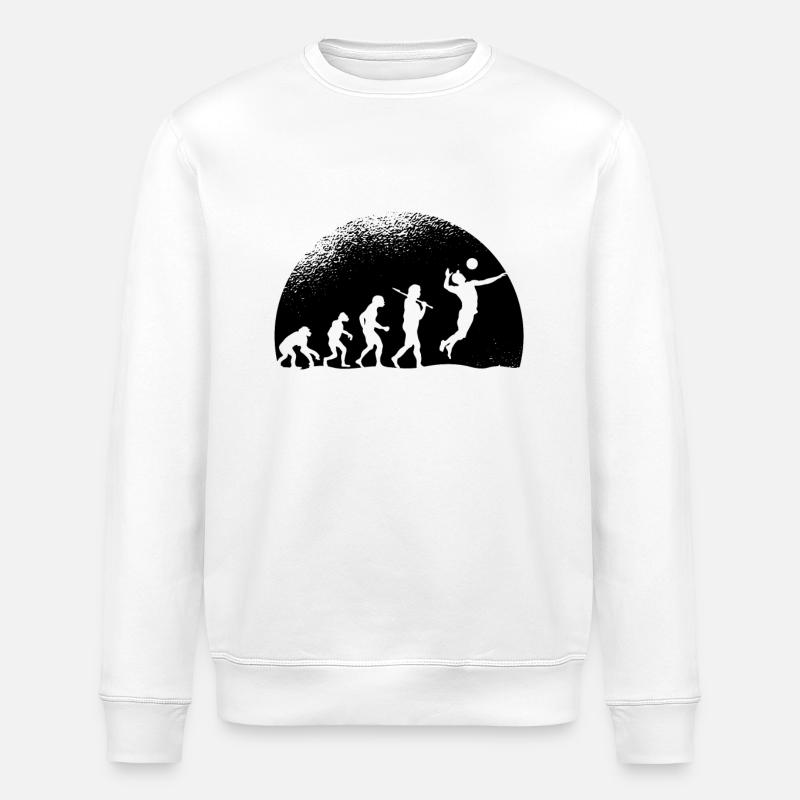 Evolution Volleyball - Stanley/Stella Unisex Bio-Sweatshirt ROLLER - Weiß