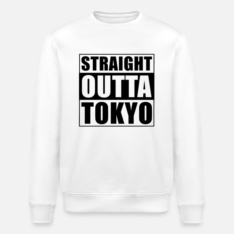 Straight outta Tokyo - Stanley/Stella Unisex Bio-Sweatshirt ROLLER - Weiß