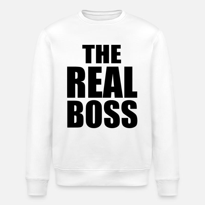The real boss - Sweat bio ROLLER Stanley/Stella Unisexe - blanc