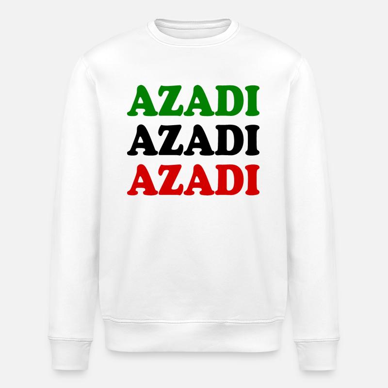Azadi - Stanley/Stella Unisex Bio-Sweatshirt ROLLER - Weiß