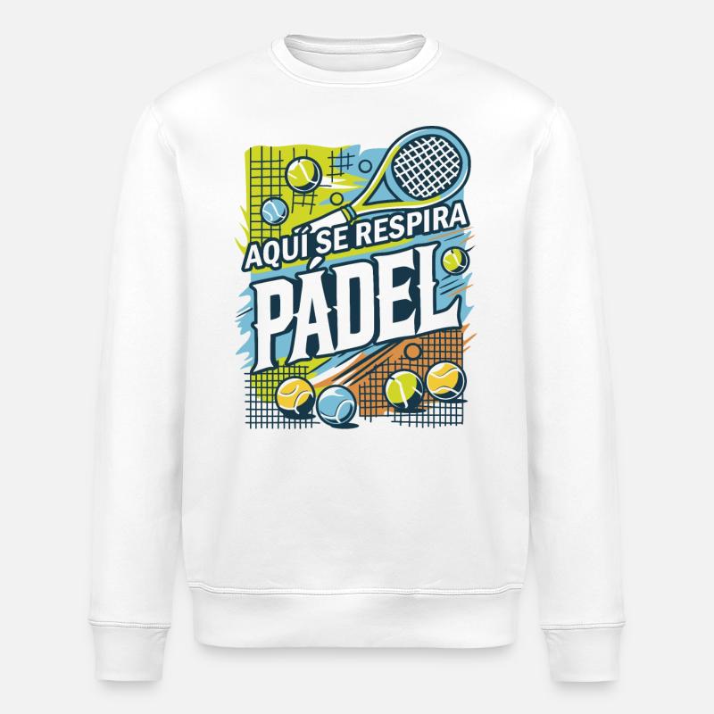 Vous respirez PADEL - Sweat bio ROLLER Stanley/Stella Unisexe - blanc