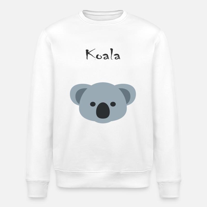 Koala bear - Stanley/Stella ROLLER Unisex Organic Sweatshirt - white