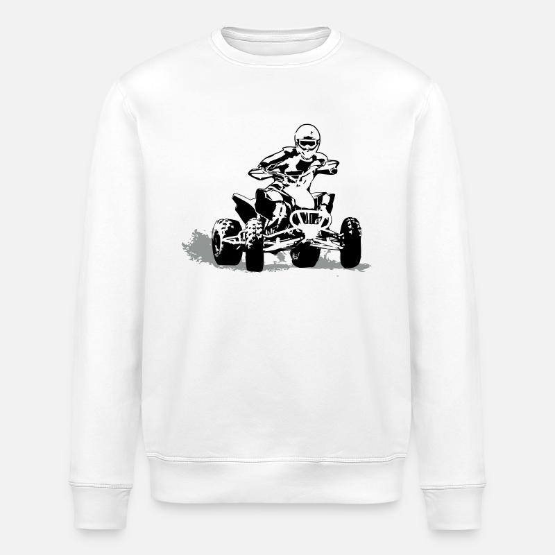 Quad - Stanley/Stella Unisex Bio-Sweatshirt ROLLER - Weiß