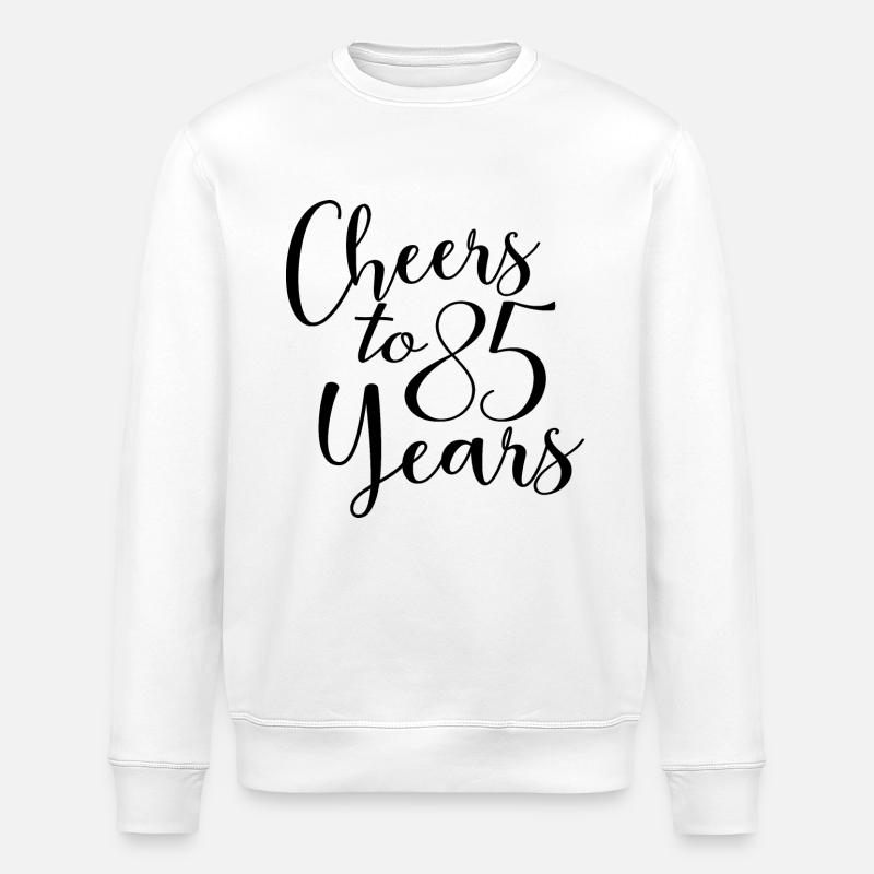 Vive 85 ans 85e anniversaire - Sweat bio ROLLER Stanley/Stella Unisexe - blanc