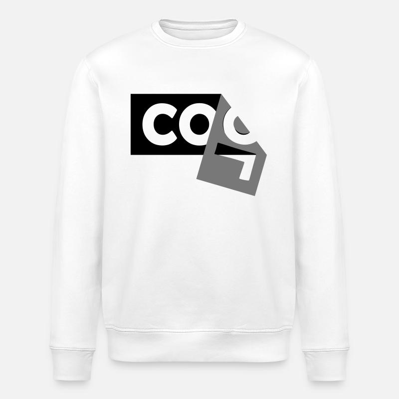 Halb abgerissenes Design - Stanley/Stella Unisex Bio-Sweatshirt ROLLER - Weiß