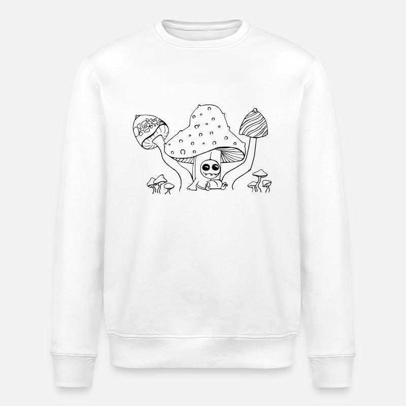 Pilz Party - Stanley/Stella Unisex Bio-Sweatshirt ROLLER - Weiß