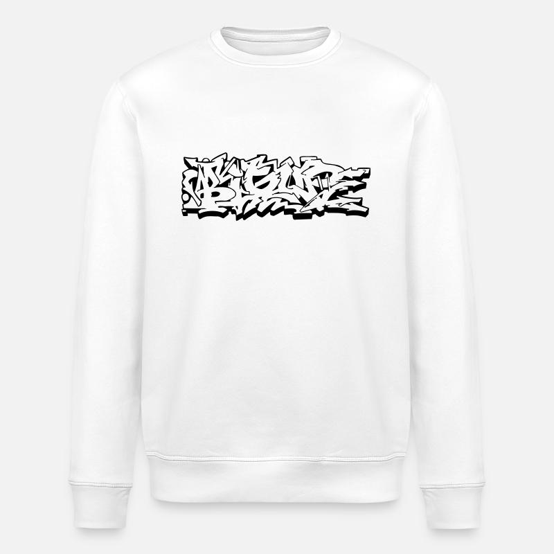 Bigup rue Graffiti Bombardement style - Sweat bio ROLLER Stanley/Stella Unisexe - blanc