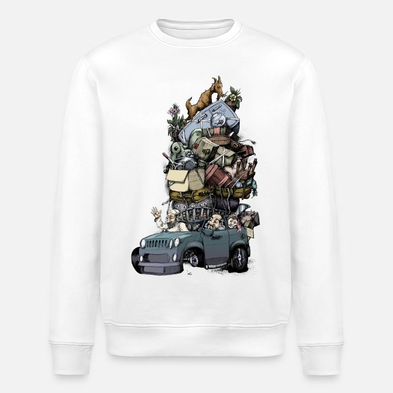 Road trip - Sweat bio ROLLER Stanley/Stella Unisexe - blanc