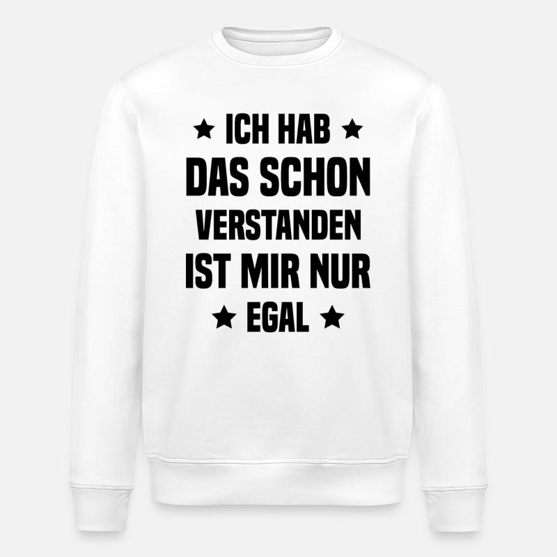 Je l’ai déjà compris - Sweat bio ROLLER Stanley/Stella Unisexe - blanc