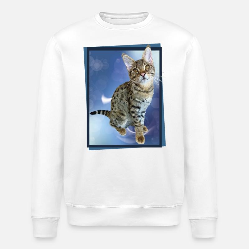Tabby - Stanley/Stella ROLLER Unisex Organic Sweatshirt - white