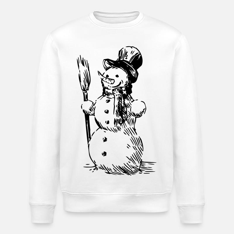 Schneemann - Stanley/Stella Unisex Bio-Sweatshirt ROLLER - Weiß