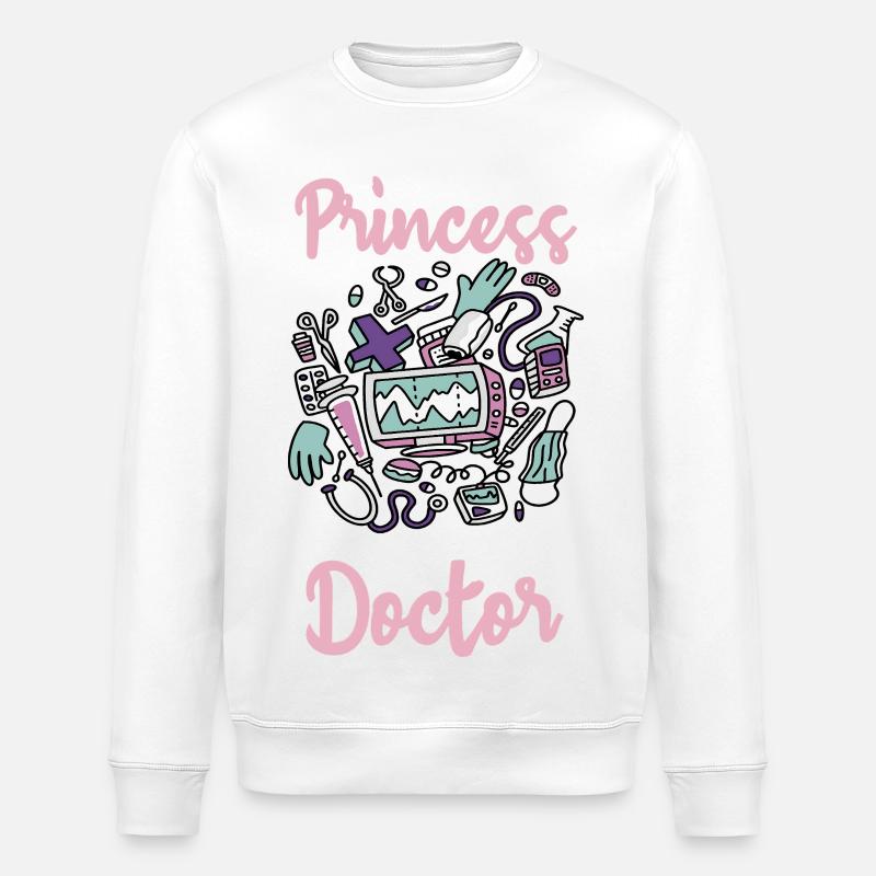 Forget Princess – Devenez médecin - Sweat bio ROLLER Stanley/Stella Unisexe - blanc