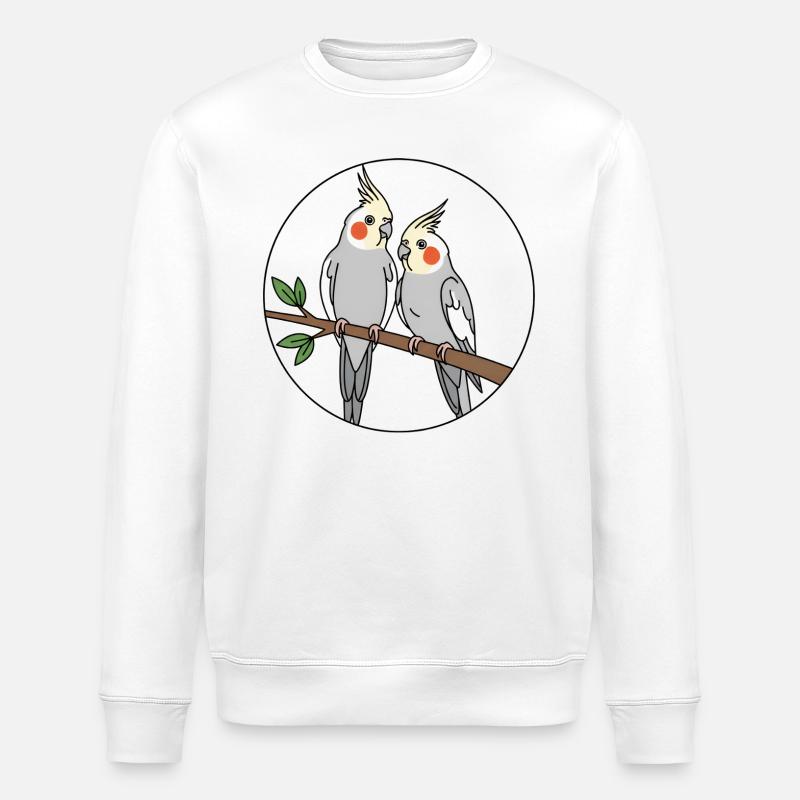 calopsitte - Sweat bio ROLLER Stanley/Stella Unisexe - blanc