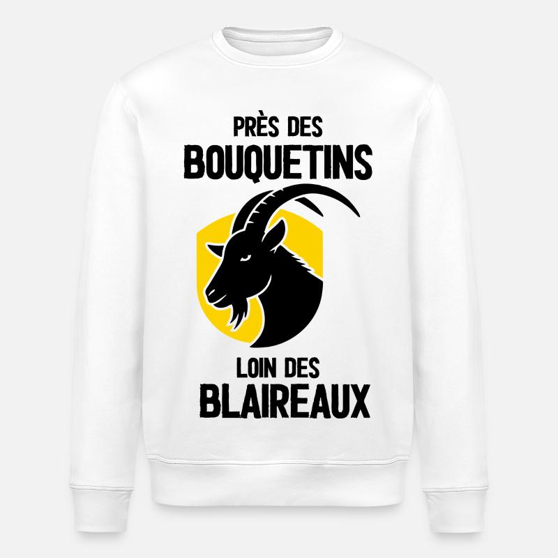 Dragon doré en silhouette - Sweat bio ROLLER Stanley/Stella Unisexe - blanc