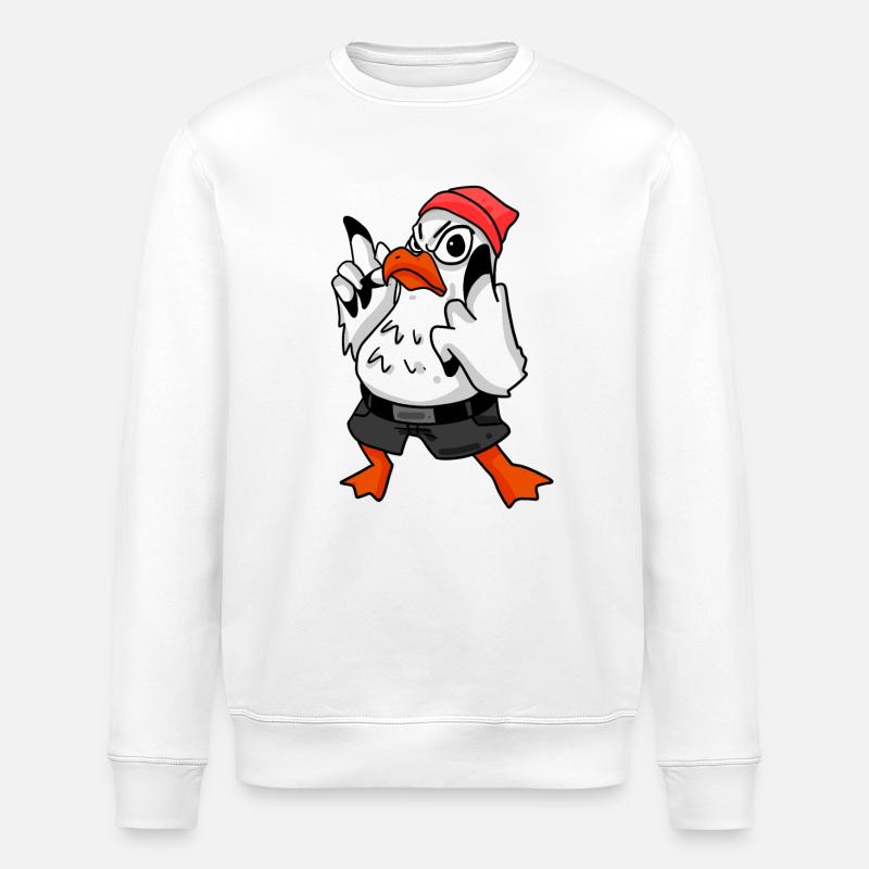 Mouette Cool - Sweat bio ROLLER Stanley/Stella Unisexe - blanc