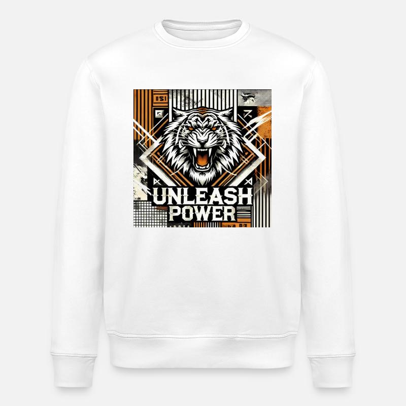 unleash power - Stanley/Stella Unisex Bio-Sweatshirt ROLLER - Weiß