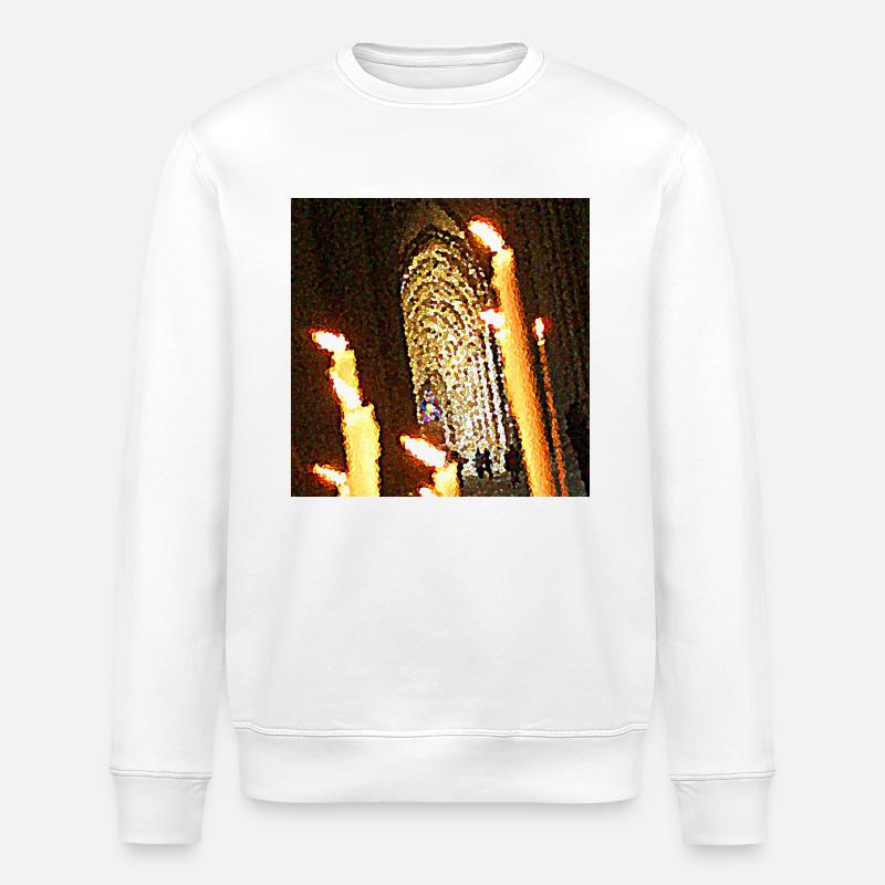 Die Flammen der Göttlichkeit - Stanley/Stella Unisex Bio-Sweatshirt ROLLER - Weiß