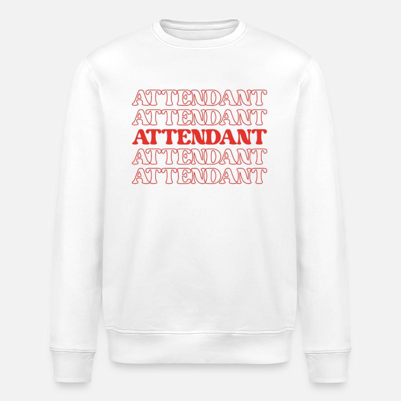 Betreuer Helfer Assistent Diener - Stanley/Stella Unisex Bio-Sweatshirt ROLLER - Weiß
