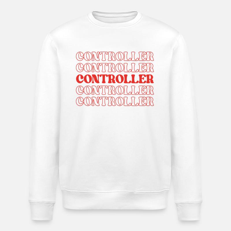 Contrôleur Comptable Auditeur Chef Financier - Sweat bio ROLLER Stanley/Stella Unisexe - blanc