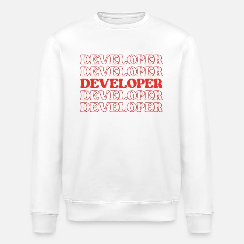 Entwickler, Programmierer, Programmierer, Programmierer, Software-Ingenieur - Stanley/Stella Unisex Bio-Sweatshirt ROLLER - Weiß