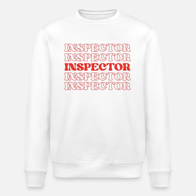 Inspektor Prüfer Prüfer Prüfer - Stanley/Stella Unisex Bio-Sweatshirt ROLLER - Weiß