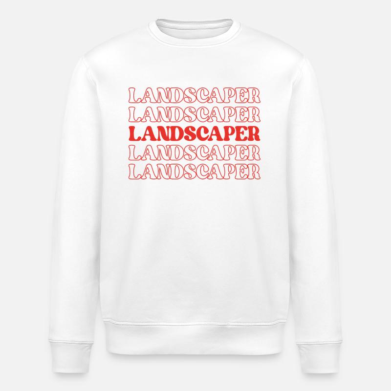 Landschaftsgärtner Landschaftsgärtner - Stanley/Stella Unisex Bio-Sweatshirt ROLLER - Weiß