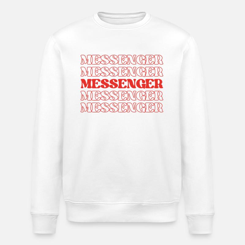 Bote, Kurier, Zusteller, Briefträger - Stanley/Stella Unisex Bio-Sweatshirt ROLLER - Weiß
