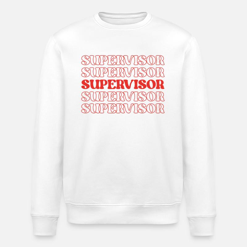 Vorgesetzter, Manager, Hauptleiter, Aufseher - Stanley/Stella Unisex Bio-Sweatshirt ROLLER - Weiß