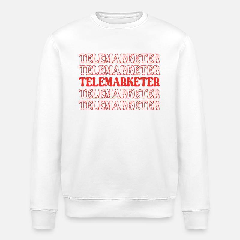 Télévendeur/télévendeuse par téléphone Ventes - Sweat bio ROLLER Stanley/Stella Unisexe - blanc