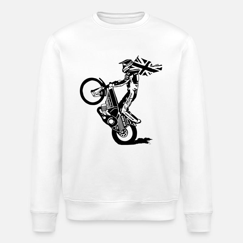 Motorcycle Speedway - Sweat bio ROLLER Stanley/Stella Unisexe - blanc