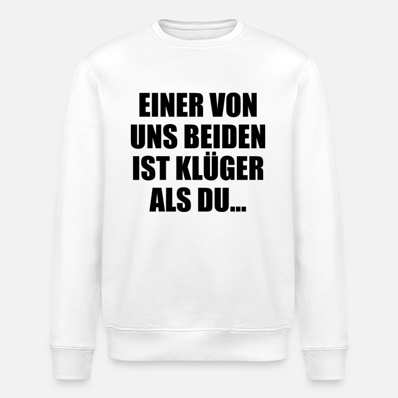 Duo de dictons intelligents - Sweat bio ROLLER Stanley/Stella Unisexe - blanc