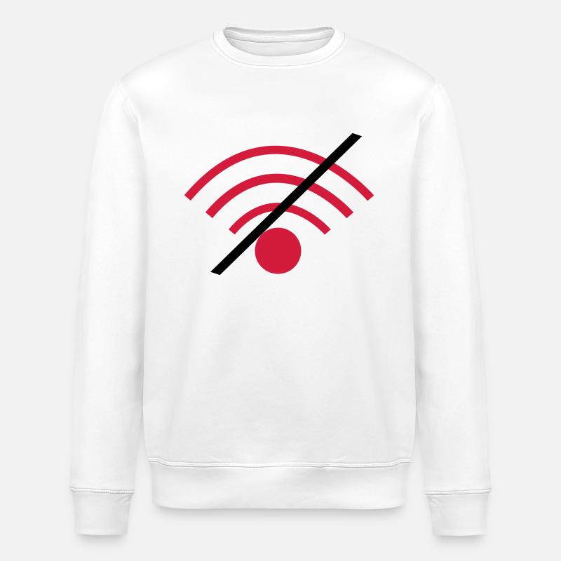 Kein Wlan - Stanley/Stella Unisex Bio-Sweatshirt ROLLER - Weiß