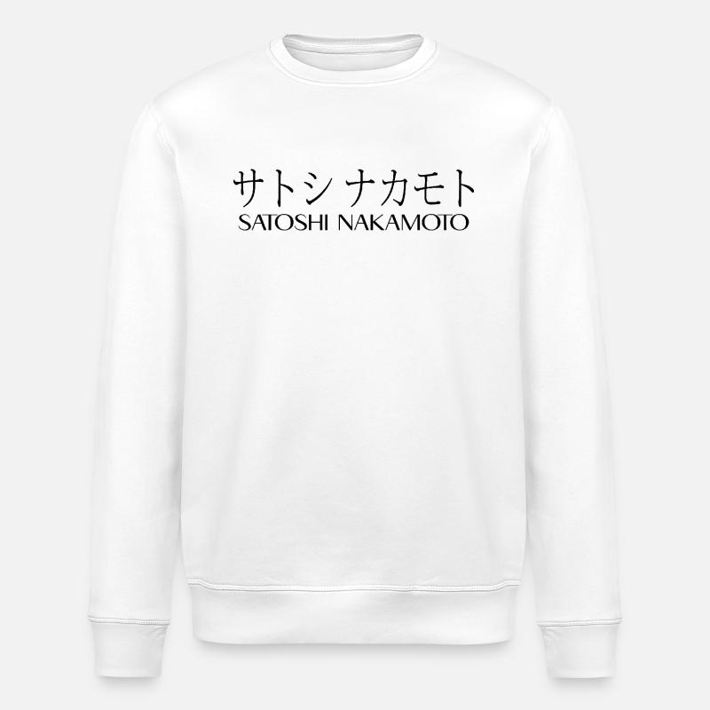 Satoshi Nakamoto - Sweat bio ROLLER Stanley/Stella Unisexe - blanc