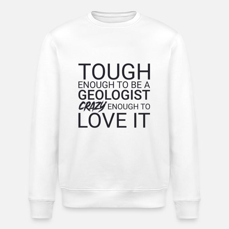Géologue Crazy Geology - Sweat bio ROLLER Stanley/Stella Unisexe - blanc