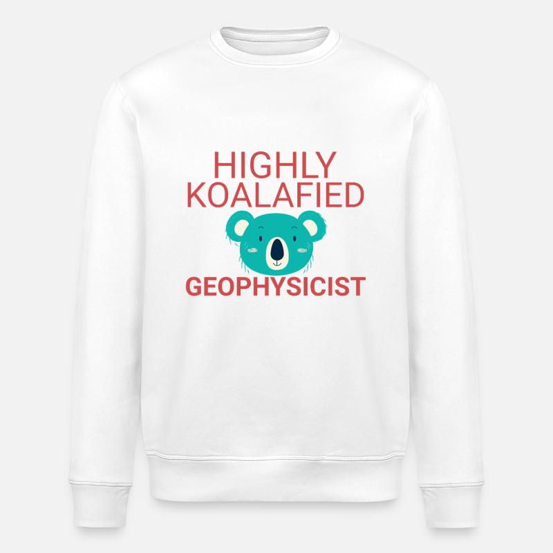 Geophysicist Koalafied Geophysics - Stanley/Stella Unisex Bio-Sweatshirt ROLLER - Weiß