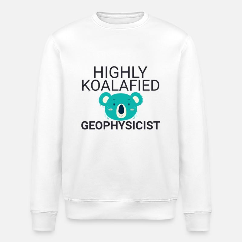Geophysicist Koalafied Geophysics - Stanley/Stella Unisex Bio-Sweatshirt ROLLER - Weiß