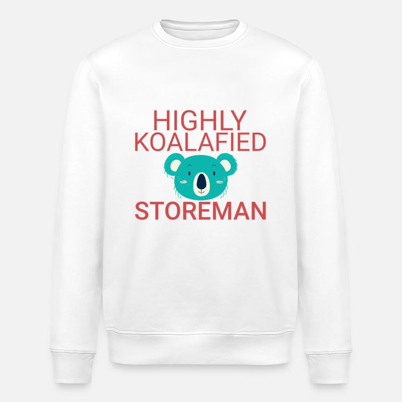 Storeman Koalafied - Sweat bio ROLLER Stanley/Stella Unisexe - blanc